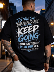 Men's "God Will Never Fail You" Christian Double-sided Graphic T-Shirt