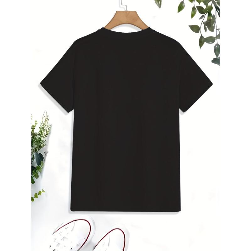 Women's Tops Spanish Christian Faith Long Shirt - Spanish Text And Butterfly Print Casual Short Sleeve Crew Neck T-Shirt