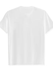 Fresh Style Flowers And Bees Back Print Solely Short Sleeve Round Neck T-Shirt