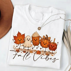 Fall Pumpkin Shirt, Autumn Vibes Graphic Tee, Thanksgiving T-Shirt, Cozy Pumpkin Season Apparel, Fall Mom Shirt