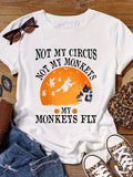 Funny Halloween Quote Shirt, My Monkeys Fly, Witch Broomstick, Pumpkin Moon, Halloween Party Tee, Casual Fall Top, Gift for Her, Trendy Halloween Shirt