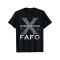 Ultra-Soft Cotton "Generation X" FAFO 60s/70s Nostalgic Tee for Men