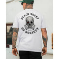 Outlaw Rebel Skull Graphic Tee | Punk Tattoo Style Shirt | Dark Streetwear for Men