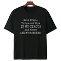 Men’s Comfortable Cotton T-Shirt Featuring Circus Monkeys Saying