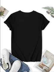 Women Blue Western Cowboy Boots & Hat Floral Graphic T-Shirt, Country Cowgirl Style Crew Neck Short Sleeve Tee