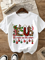 Jesus The Reason For The Season Christmas T Shirt Women Men Short Sleeve Graphic Tee