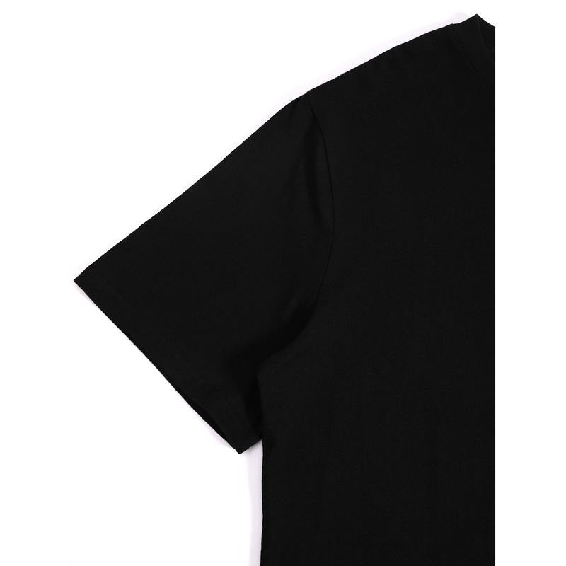 Women's Bowknot Print Round Neck Tee, Casual Chic Minimalist Short Sleeve Crew Neck T-shirt for Summer, Fashion Women's Top for Daily Wear, Lady Tshirt