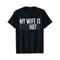 Black T Shirt My Wife Is Psychotic Text Print Casual Wear For Men And Women Funny Statement Tee Gift For Couples Humor Outfit