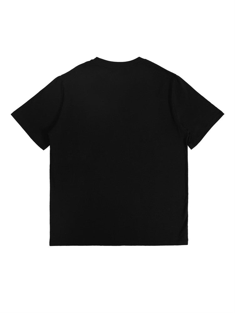 Women Graphic T-Shirt Glitter Lips Shh Finger Print Casual Crew Neck Trendy Tee