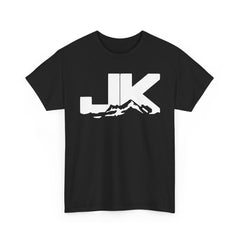 Vintage Off Road Mountains Unlimited Graphic T-Shirt, JJK Letter Mountain Print Unisex Heavy Cotton Crew Neck Short Sleeve Casual Adventure Tee