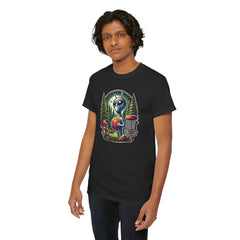 Disc Golf Graphic T Shirt Alien Forest Mushroom Vintage Short Sleeve Tee