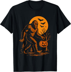 Bigfoot Halloween Sasquatch Jack O Lantern T-Shirt unisex T-Shirt
